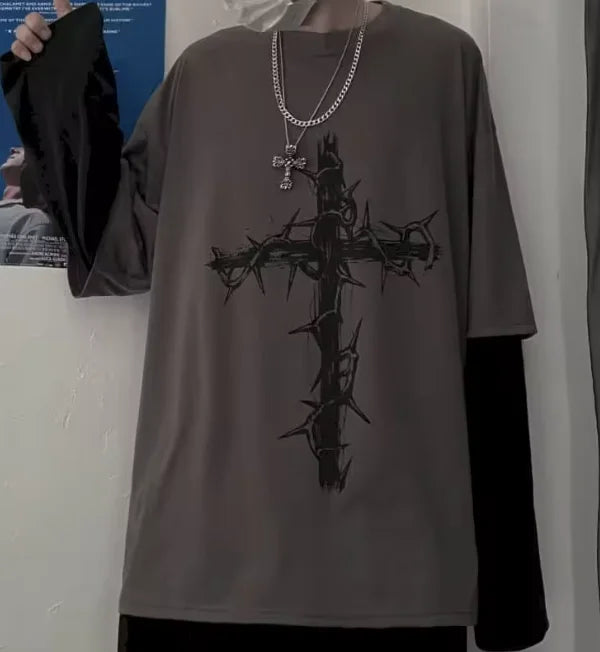 Oversized T-Shirt with Sleeves | Wicker & Bloom