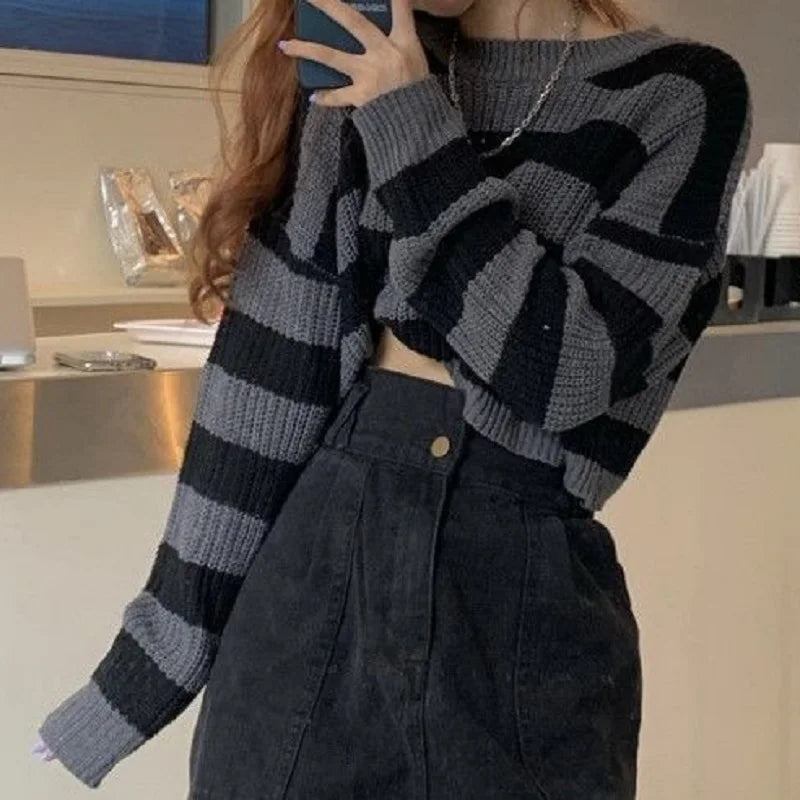 Cropped Knit Jumper | Wicker & Bloom