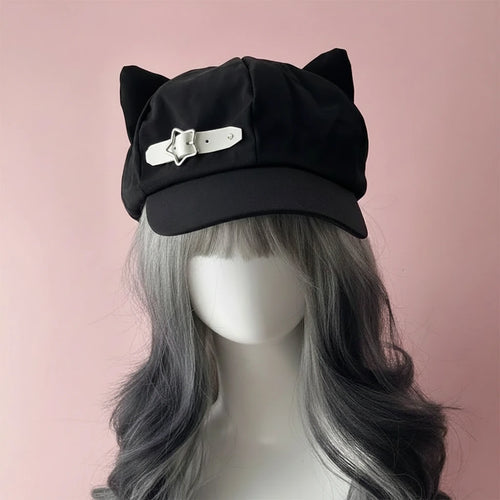 Cat Ears Gothic Beret — Wicker & Bloom