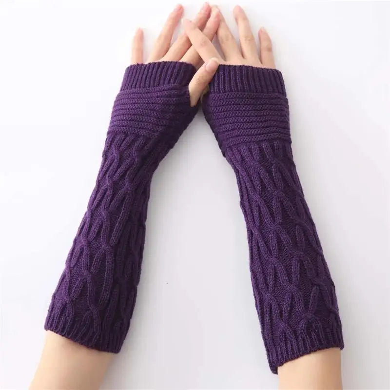 Knitted Fingerless Gloves | Wicker & Bloom