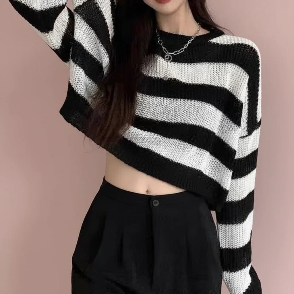 Cropped Knit Jumper | Wicker & Bloom