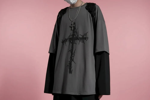 Oversized T-Shirt with Sleeves | Wicker & Bloom