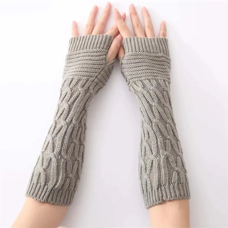 Knitted Fingerless Gloves | Wicker & Bloom